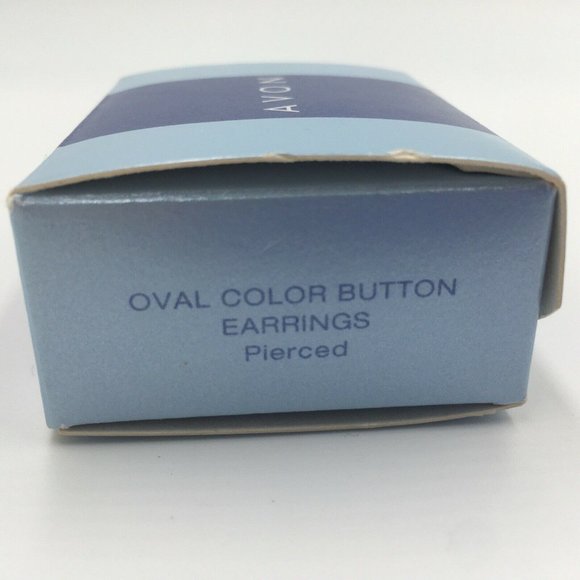 AVON Silver Plated (SP) Faceted Aqua Blue Rhinestone Pierced Stud Earrings, 2003 - Picture 6 of 7